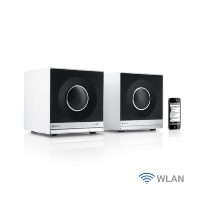 Raumfeld Stereo Cubes mit Smartphone Raumfeld Stereo Cubes mit Smartphone