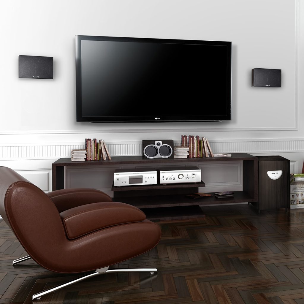 Teufel System 5 front speakers and center speaker