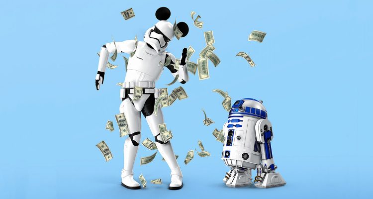 Star Wars Figuren im Geldregen