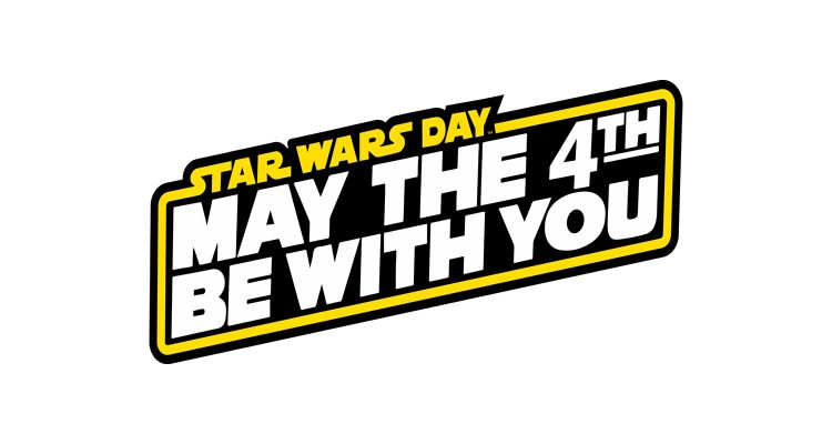 Der Slogan des Star Wars Tags: May the 4th be with you,