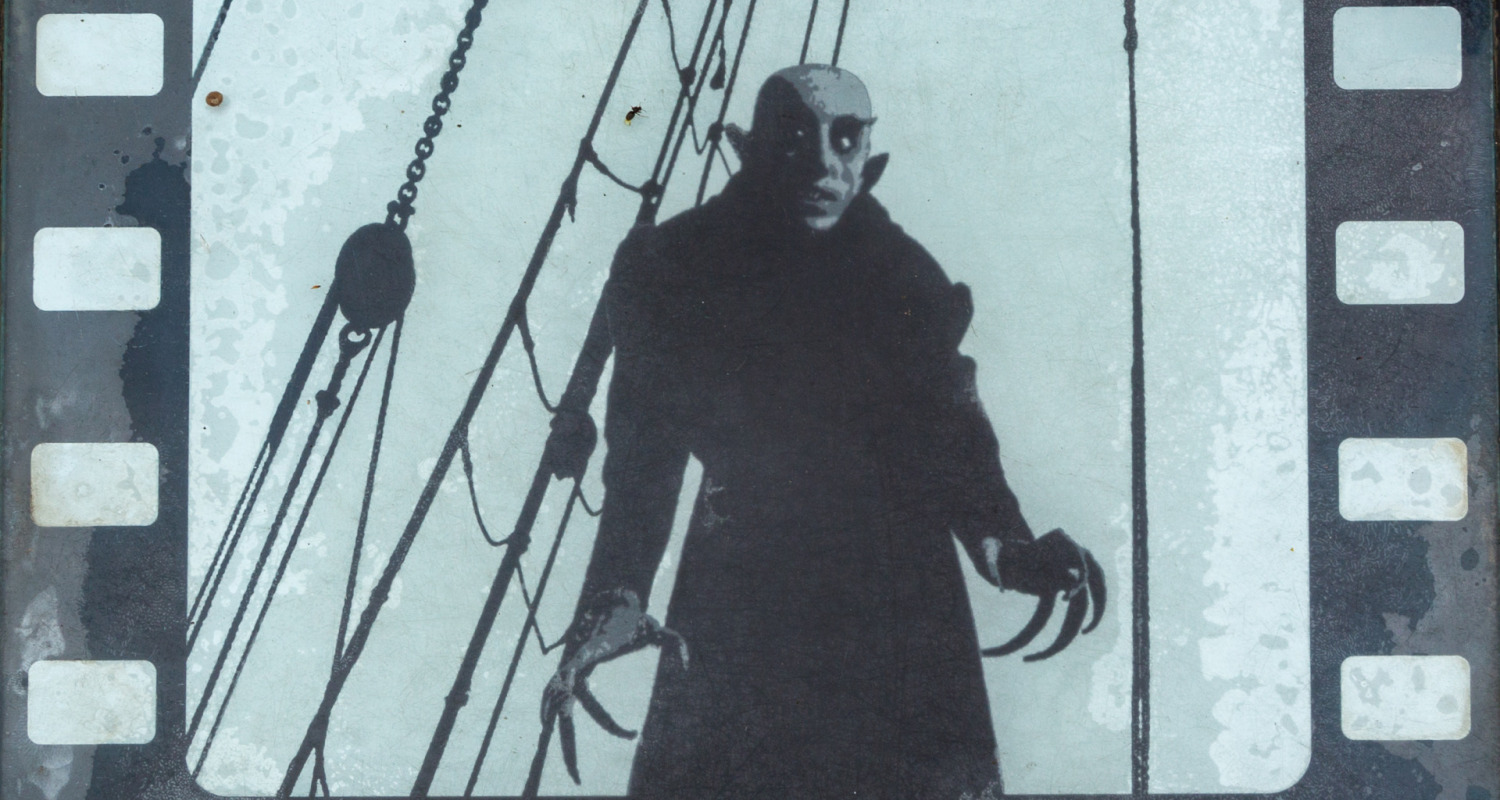 Nosferatu auf einem Filmstreifen