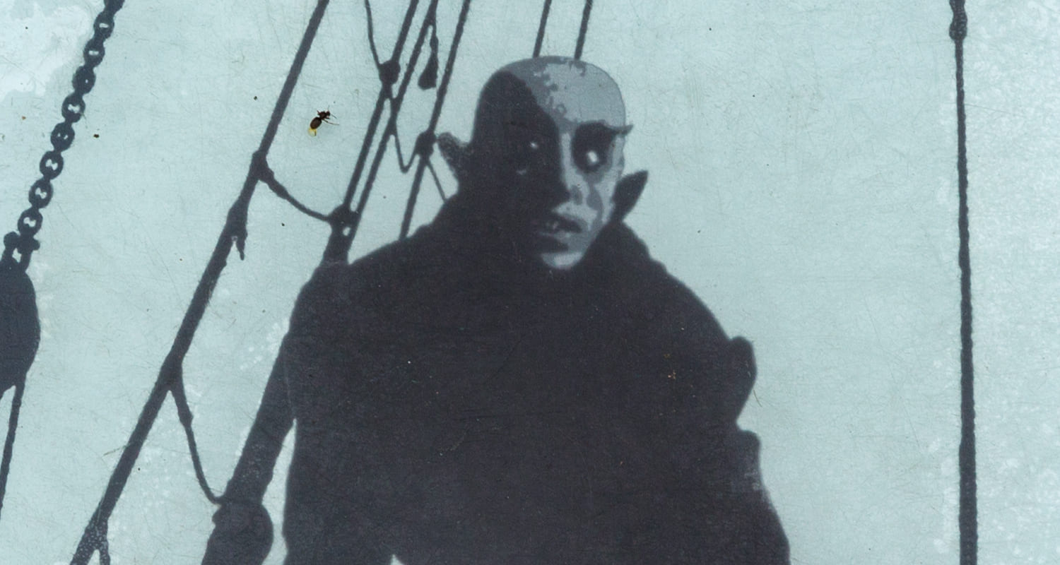 Nosferatu auf einem Filmstreifen