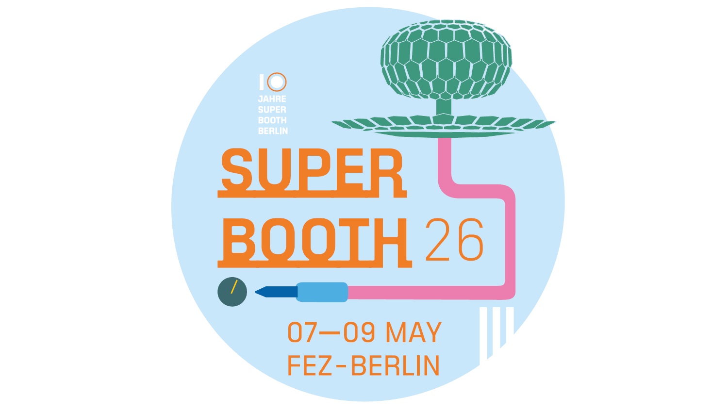 Logo der Superbooth 26 Messe